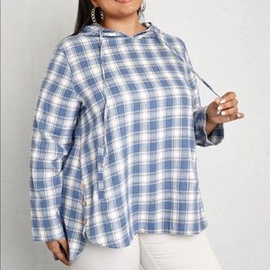 Plaid Hooded Sweater